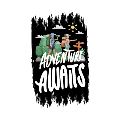 Adventure Awaits adventure bolddesign creativity design explore graphic design inspiration journey naturelovers positivevibes travel traveldesign typography visualart wanderlust