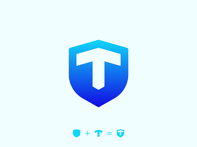 T letter-Shield Logo blue logo blue shield branding company logo design home security letter logo logo minimal logo protection safeguard safety safetyfirst security logo security system shield logo t letter t shape t shield technology