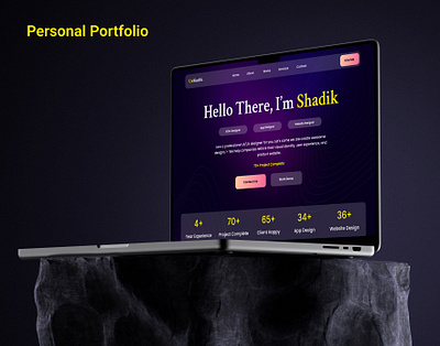 Personal Portfolio Website Design adobe xd figma personal portfolio website portfolio portfolio webite ui ux