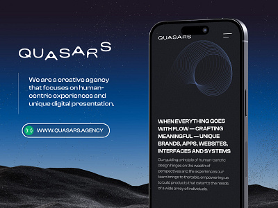 Quasars - Interactive Agency animations branding creative creative direction graphic design gsap logo minimal motion graphics react ui webdevelopment