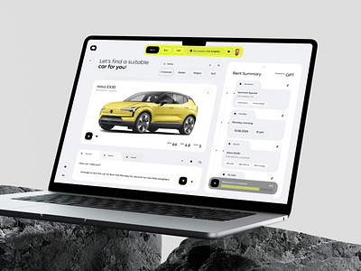 Car Rental AI Assistant Dashboard ai app assistant auto car crm dashboard design interface product saas ui ux web