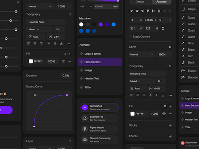 Mottie - Components Design components daily design motion graphics mottie ui ui design uiux ux