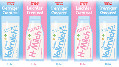 Bleka Milch bavaria bayern bleka branding design deutschland germany grafikdesigner graphic design illustration milch munich packaging design redesign verpackungsdesign