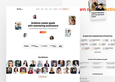 Mentoring Program website branding figma ui ux web web design webflow