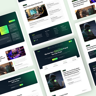 Explore Expert Cybersecurity Solutions branding ui ux