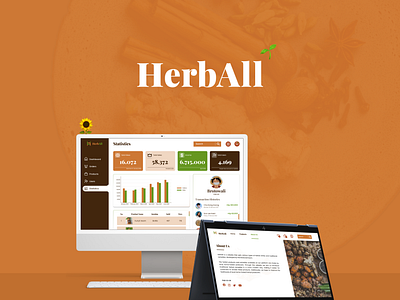 HerbAll - E-Commerce branding e commerce health herbs logo market nature plant product traditional ui ux