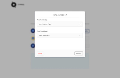 Account Verification Pop Up design figma typography ui ux