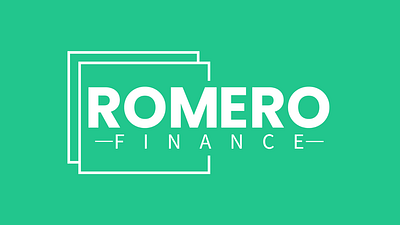 Romero Finance Logo Design & Branding - Tejaswi Samrat 3d animation branding graphic design logo motion graphics ui