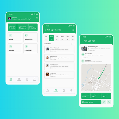 Waste Collector App ui