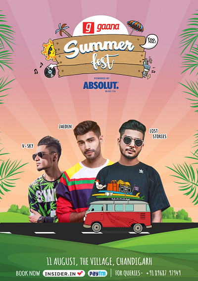 Summer Fest Poster - Artists design graphic design illustration typography