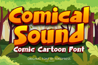 Comical Sound – Children Font cartoon font children font gaming font modern font