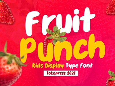 Fruit Punch – Kids Font cartoon font children font comic font kids font modern font