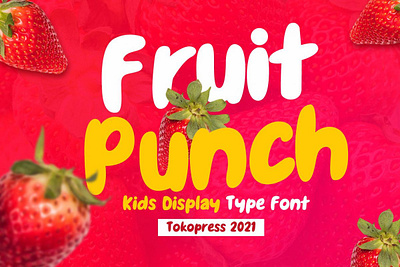 Fruit Punch – Kids Font cartoon font children font comic font kids font modern font