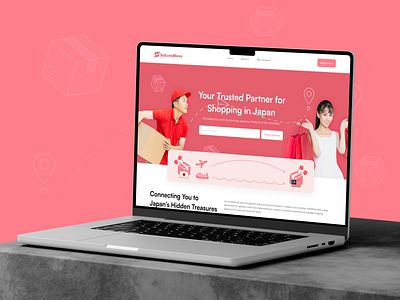 Sakura Move - Landing Page buy import landing page shopping ui ux web design website design