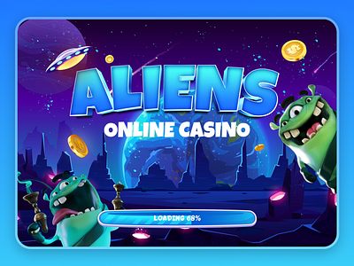 Aliens | Online Casino aliens branding casino design graphic design illustration ui ux web3 webdesign