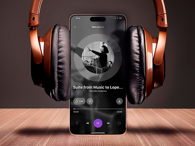 Music Player Mobile App app application classic mobile music player radio retro ui ux