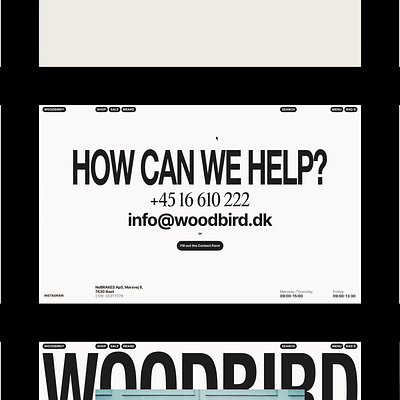 Woodbird Case Study bold case che ecommerce editorial grid interaction typography ui ux valery che web webdesign website