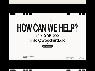 Woodbird Case Study bold case che ecommerce editorial grid interaction typography ui ux valery che web webdesign website