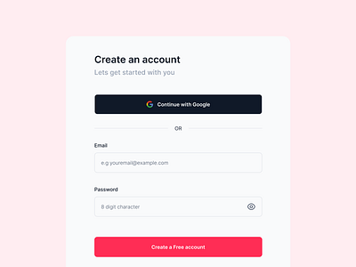 Create an account