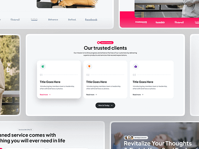 UnifiedUI — Service Sections design design syastem landing page minimalist design service page design ui ui design ui ux unified ui unifiedui user interface ux web design website