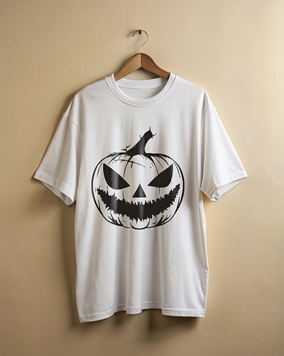 Halloween Pumpkin T-Shirt design soft cat shirt