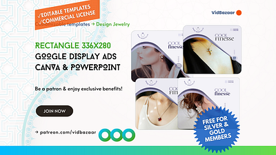 336x280 Animated Multi Item Google Ads for Jewelry in Canva PPT advertising animation branding canva display ads google ads powerpoint redesign template