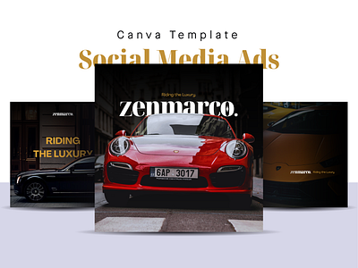 Social Media Ads Template - Canva 05 ads advertising auto automotive canva car free freebies luxury social social media template