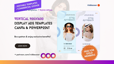 900x1600 Branded Items Video Ads | Canva PPT | Facebook Mobile advertising animation branding canva facebook ads facebook mobile ads powerpoint template