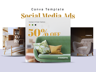 Social Media Ads Template - Canva 07 ads advertising canva free freebies furniture home house real estate social social media template