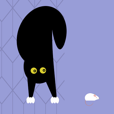 stealth illustration kitty mouse shunte88 stealth vector