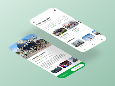 Travel service App app design mobile design travel travel agency travel app
