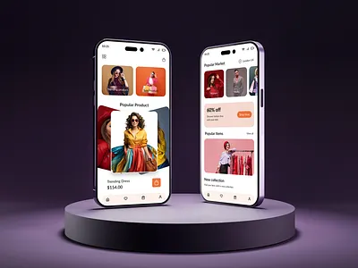 E-commerce Fashion Mobile App app design b2b clothing e commerce website ecommerce fashion fashion app marketplace mobile app online shopping app onlineshop product saas shopify shopping shopping app trend ui ux website