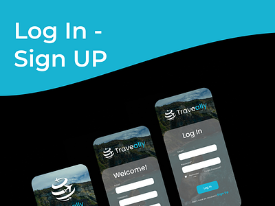 Login & Sign Up app ios login login sign up minimal mobile mobile app new user register sign up signin sing in travel app
