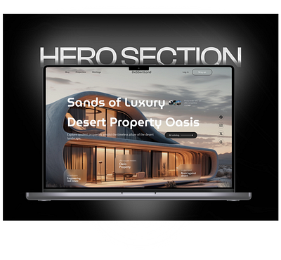 Real Estate Hero Section hero section landing page real estate real estate design ui ux web design