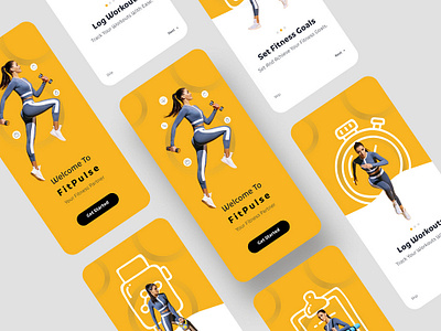 FitPlus - Fitness Partner App - Unboarding ui