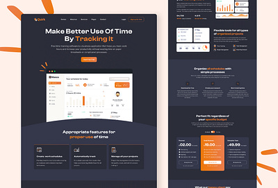 Saas website branding design figma landing page saas ui ux website