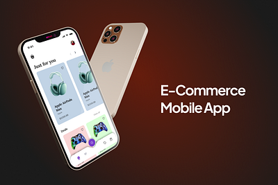 E-COMMERCE MOBILE APPLICATION android app e commerce app figma figma design iphone app mobile app ui uiux