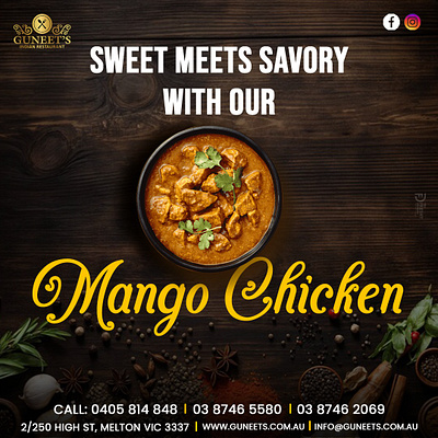 Mango Chicken's post for social Media 3d branding creative graphic graphic design logo motion graphics photoshop professional