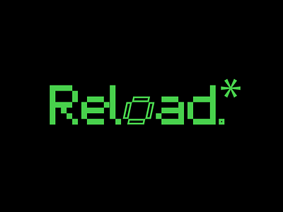 Reload Logo_Animation 3d adobe aftereffects animation art branding colors glitch glow graphic design green logo morgh motion motion graphics music pixel reload reveal ui