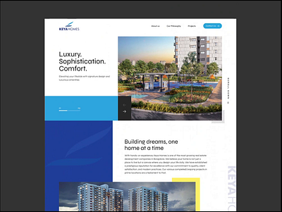 Real estate - Asymmetric style (Concept Website Design) asymmetric design asymmetric website design builders design builders website design real estate design real estate website design website design