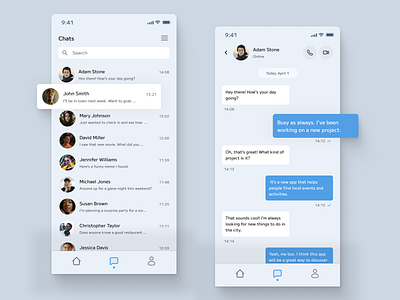 Direct Messaging dailyui direct messaging mobile ui