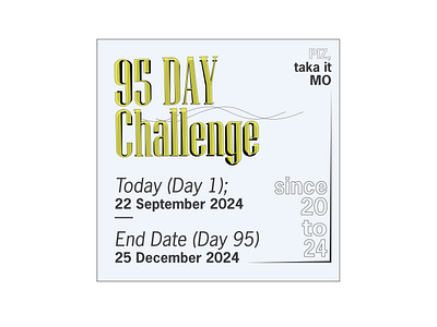 Day 1 of 95 Day Design Challenge 100 day challenge ads banner branding challange facebook ad graphic design illustration instagram post logo minimal modesign20 social media post templates