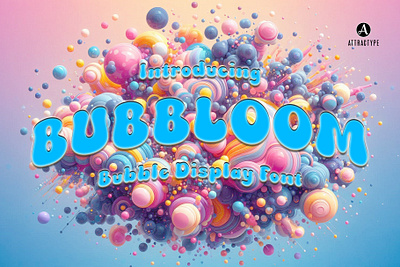 Bubbloom - Cute Bubble Font letter