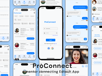 ProConnect designing edtech mobile app ui ui design ux