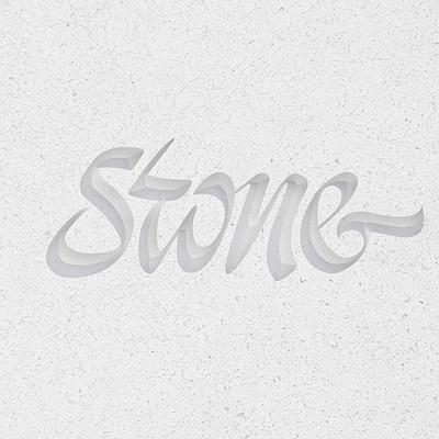 Stone, Custom type calligraphy design graphic design lettering letters logo logotipo logotype type