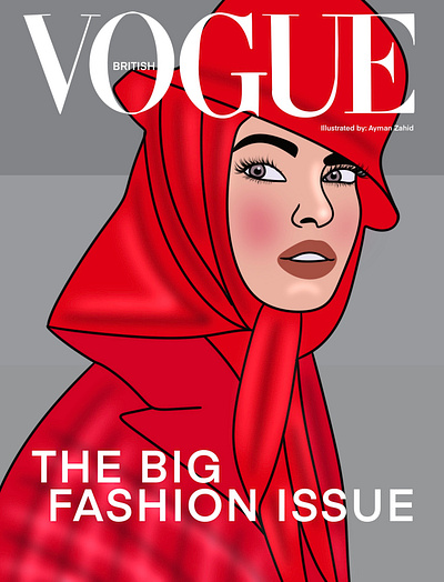 Vogue Cover (Illustrations) 3d animation art artwork branding cover photo design fashion follow graphic design illustration like logo magazine cover music trending typography ui vector vogue