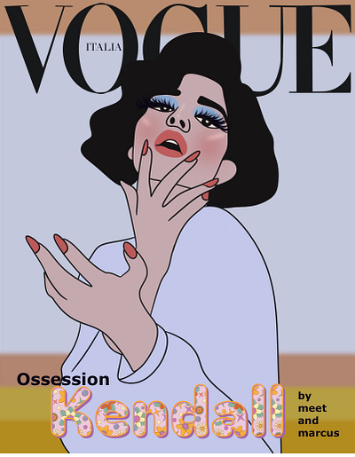 Vogue Cover (Illustrations) 3d animation art artwork branding cover photo design fashion follow graphic design illustration like logo magazine cover music trending typography ui vector vogue