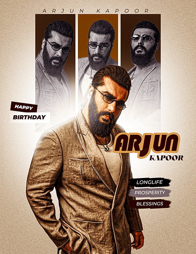 Arjun Kapoor Birthday Flyer Design. arjun kapoor birthday flyer birthday flyer design birthday poster flyer design flyer designer graphic design poster design poster designer