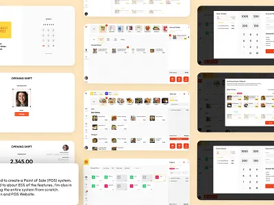 POS Web APP pos web app ui design web design