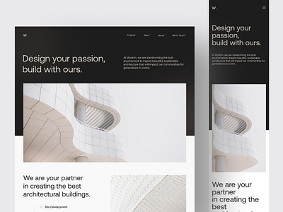 Architect - Landing Page landing page ui web